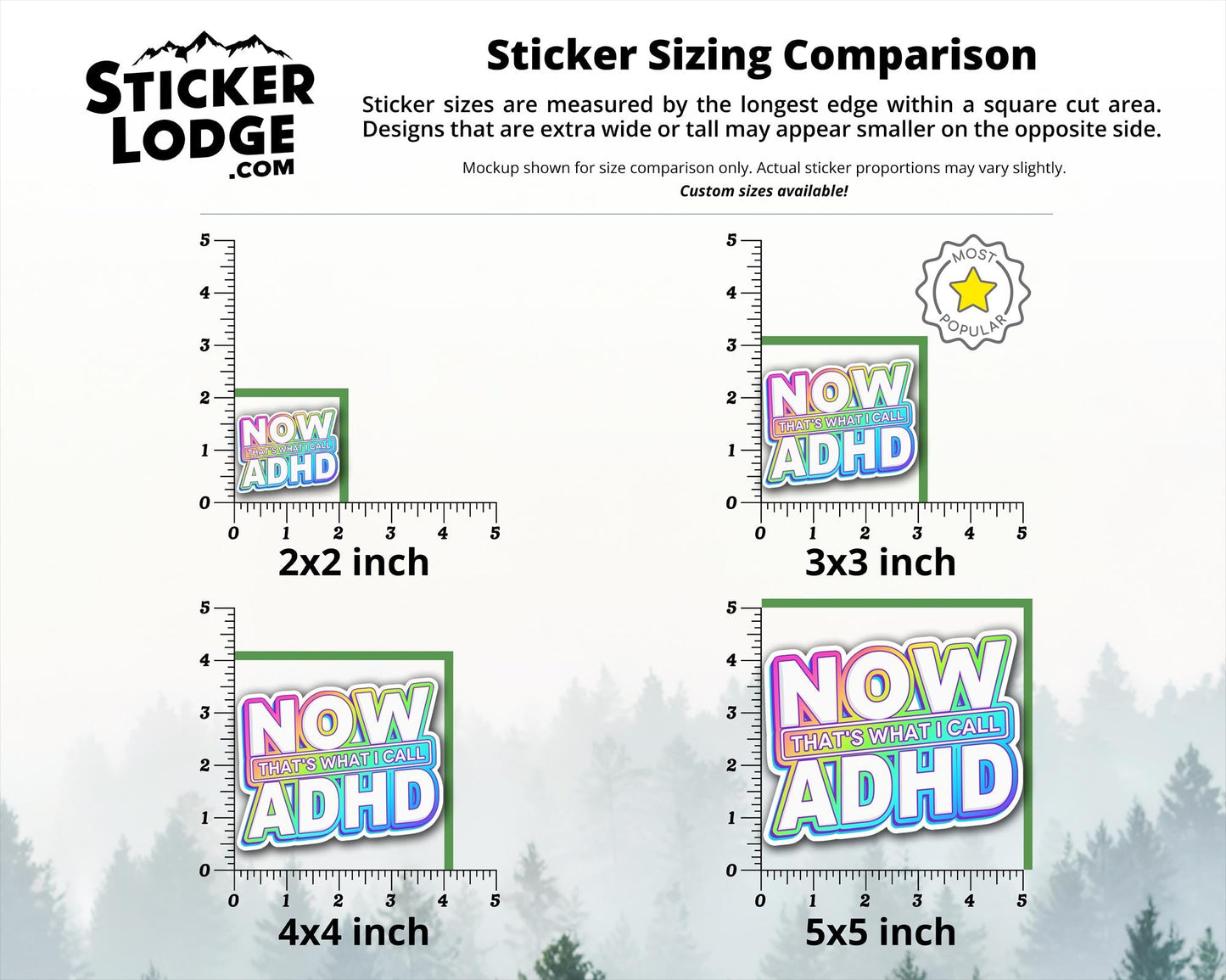 Now That's What I Call ADHD Vinyl Sticker