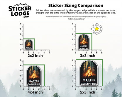 Campfire Master Vinyl Sticker