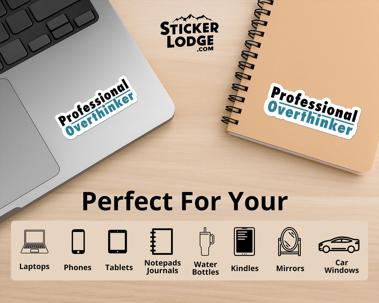 Professional Overthinker Vinyl Sticker