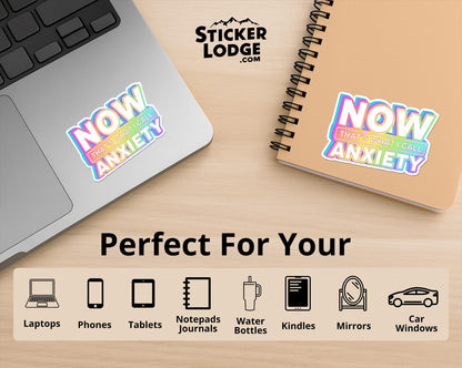 Now That's What I Call Anxiety Vinyl Sticker