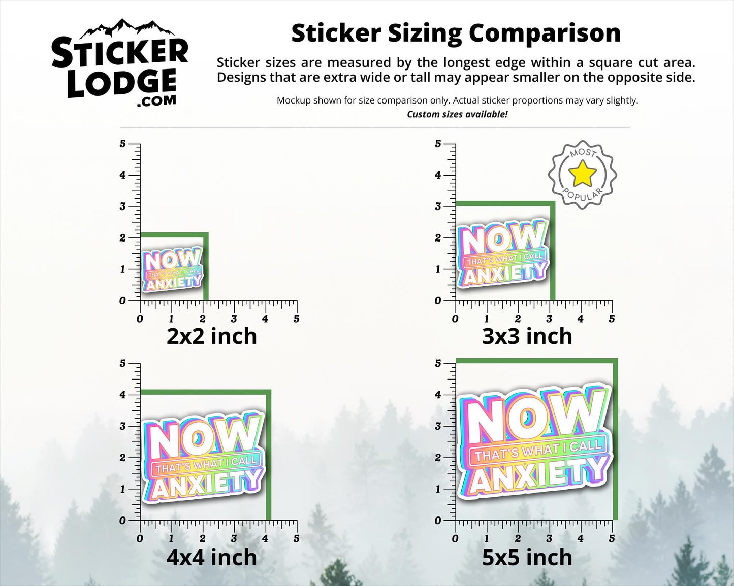 Now That's What I Call Anxiety Vinyl Sticker