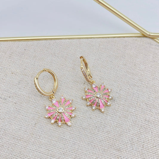 Pink crystal heart C22