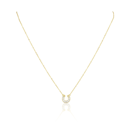 Off To The Races Horseshoe Necklace