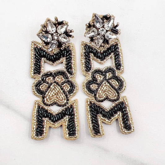 Dog Mom Beaded Earrings
