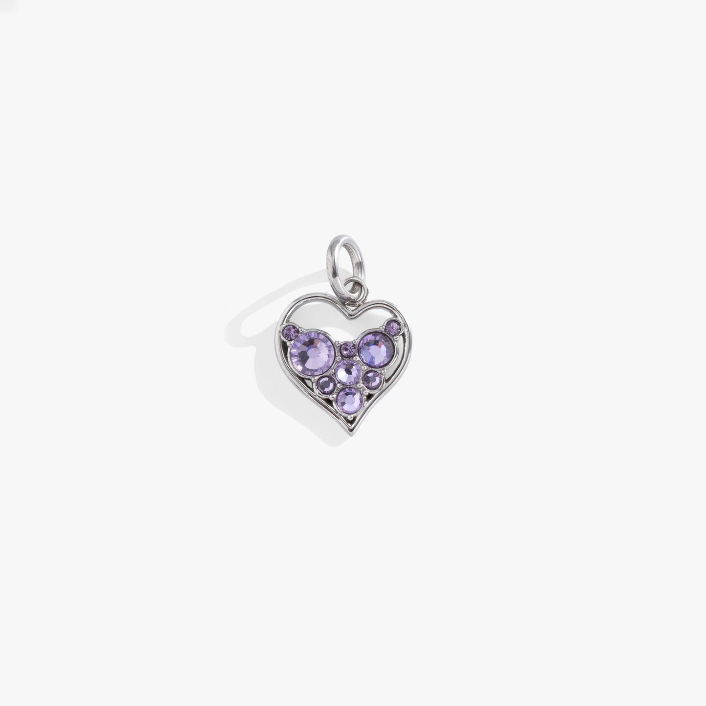 Crystal Heart Interchangeable Charm