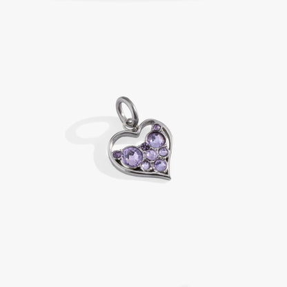 Crystal Heart Interchangeable Charm