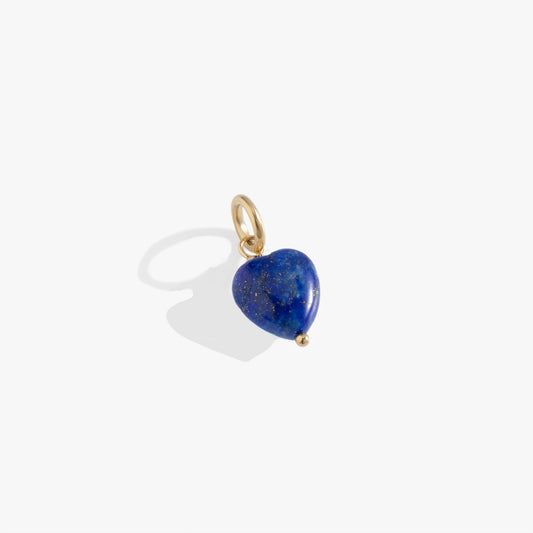 Lapis Gemstone Heart Interchangeable Charm