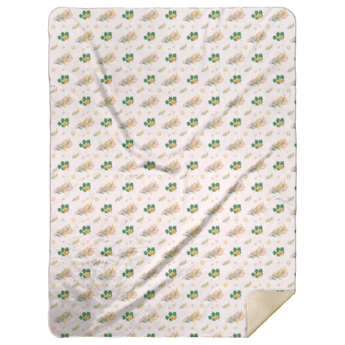 Kentucky Floral Plush Throw Blanket 60x80 Cozy Hometown Comfort