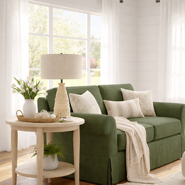 Intricate Beige Bedside Table Lamp