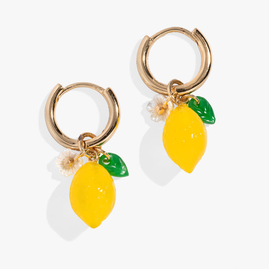 Lemon Huggie Hoop