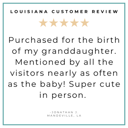 Louisiana Fleur De Lis Baby Gift Bundle 3 Piece Newborn Essentials