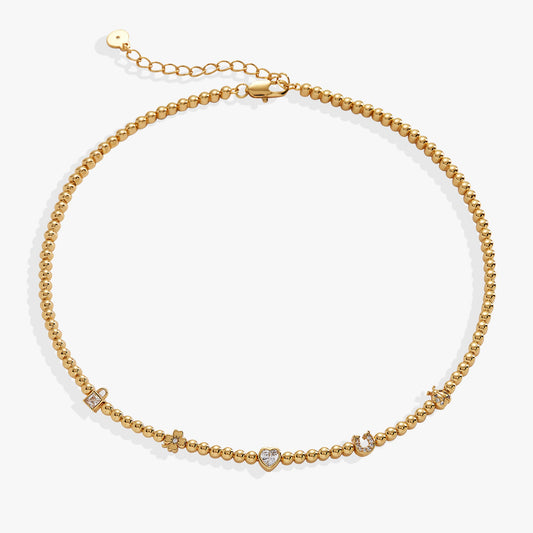 Love and Luck Tennis Necklace