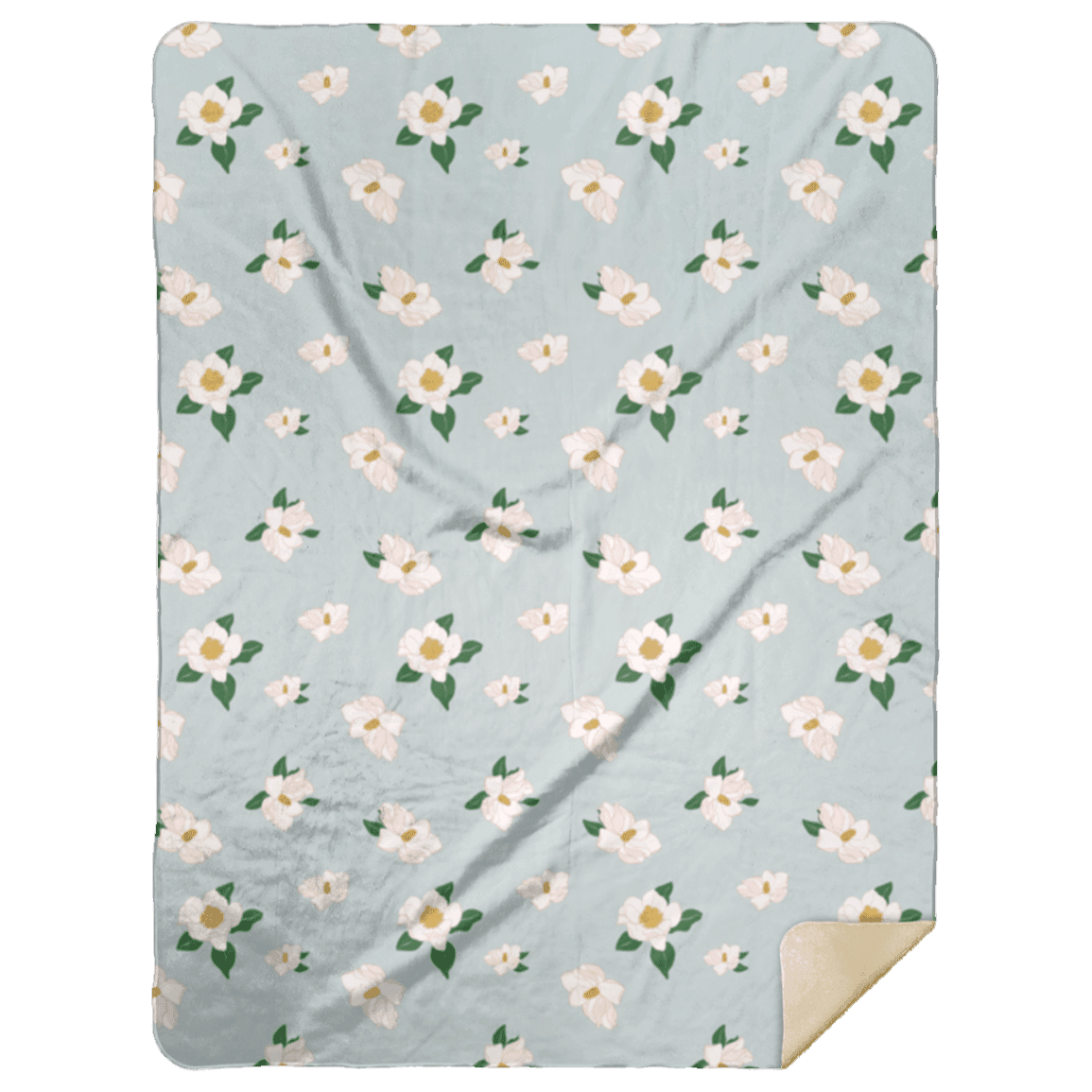 Magnolia Plush Throw Blanket 60x80 Hometown Keepsake for Home