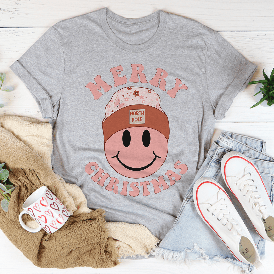 Merry Christmas Smiley Tee