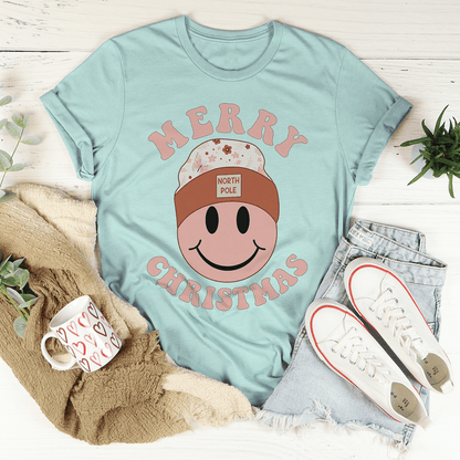 Merry Christmas Smiley Tee