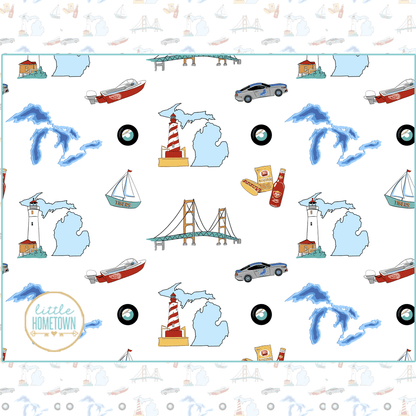 Michigan Plush Throw Blanket 60x80