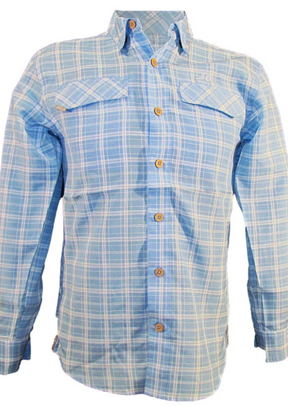Men's Coastal Plaid Long Sleeve Shirt
