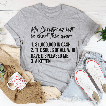 My Christmas List Tee