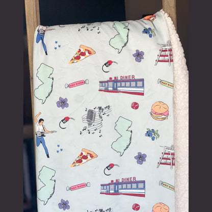 New Jersey Plush Throw Blanket 60x80 Meaningful Reminder of Home