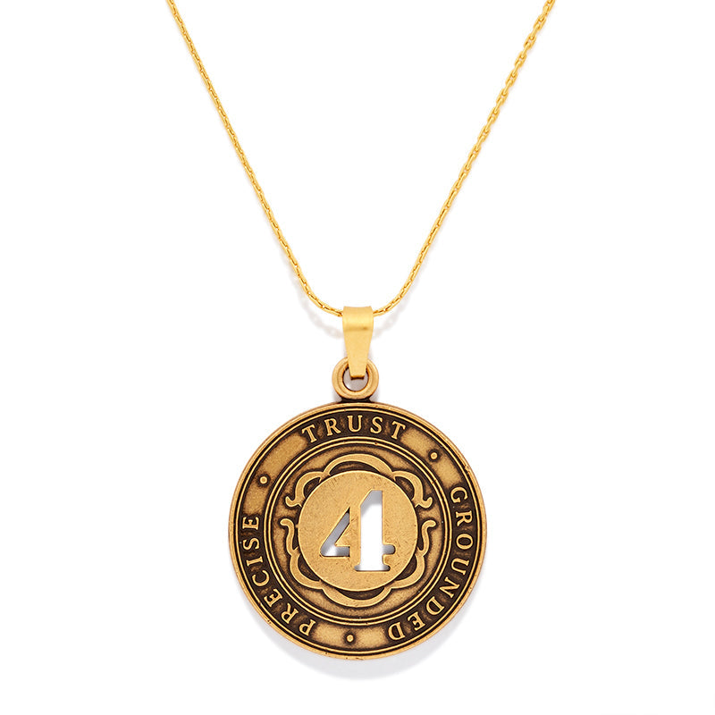 Number 4 Necklace, Expandable | Precise, Trust, and Grounded