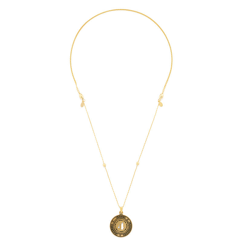 Number 4 Necklace, Expandable | Precise, Trust, and Grounded