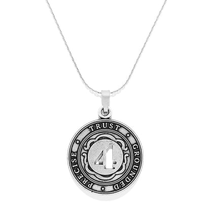 Number 4 Necklace, Expandable | Precise, Trust, and Grounded