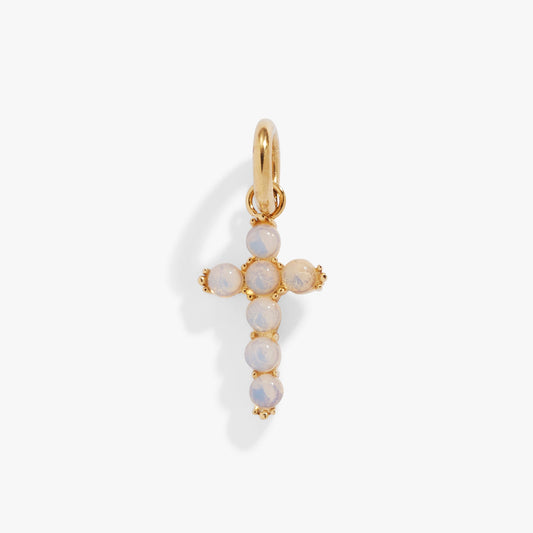 Opal Cross Interchangeable Charm