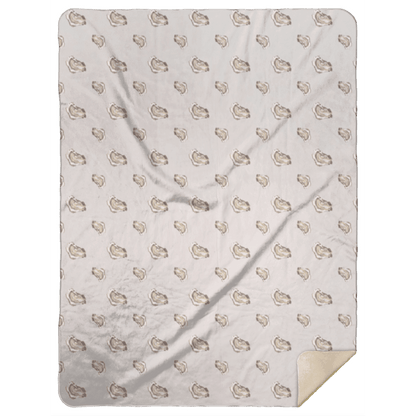 Oyster Plush Throw Blanket 60x80 Meaningful Reminder of Home