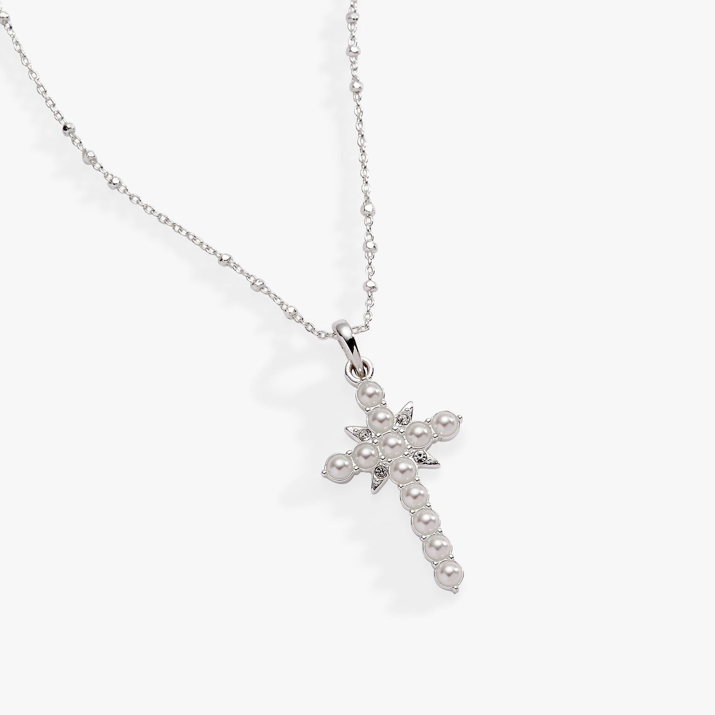 Divine Guides Cross Pendant Necklace