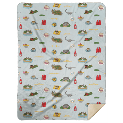 Pittsburgh Plush Throw Blanket 60x80