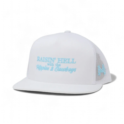 Raising Hell with the Hippies and Cowboys Snapback Hat
