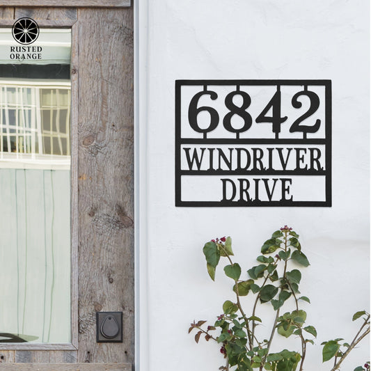 Why the Long Address - 3 Sizes - Address Numbers for Houses Plaque