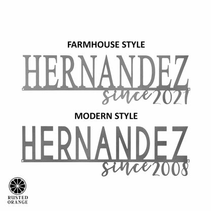 Our Happy Family  - 2 Styles Personalized Family Name Signs For Home Decor