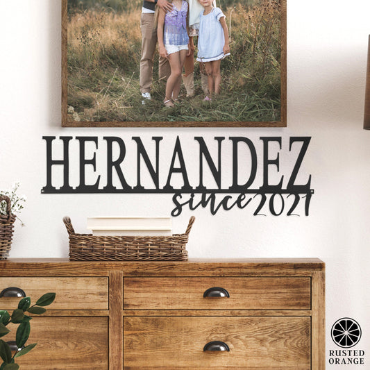 Our Happy Family  - 2 Styles Personalized Family Name Signs For Home Decor
