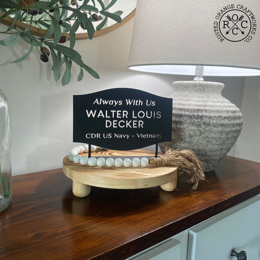 Tabletop Memorial Plaque - Home Decoration Memorial Plaque for Loved Ones