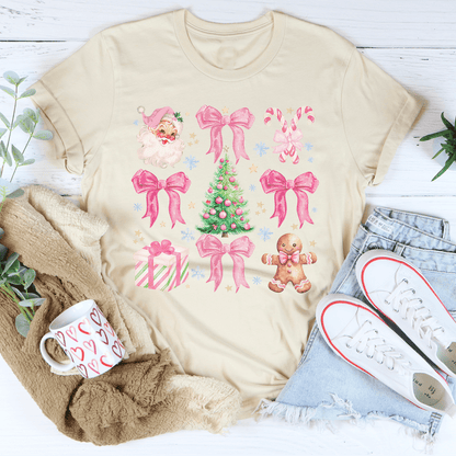 Santa Pink Coquette Tee
