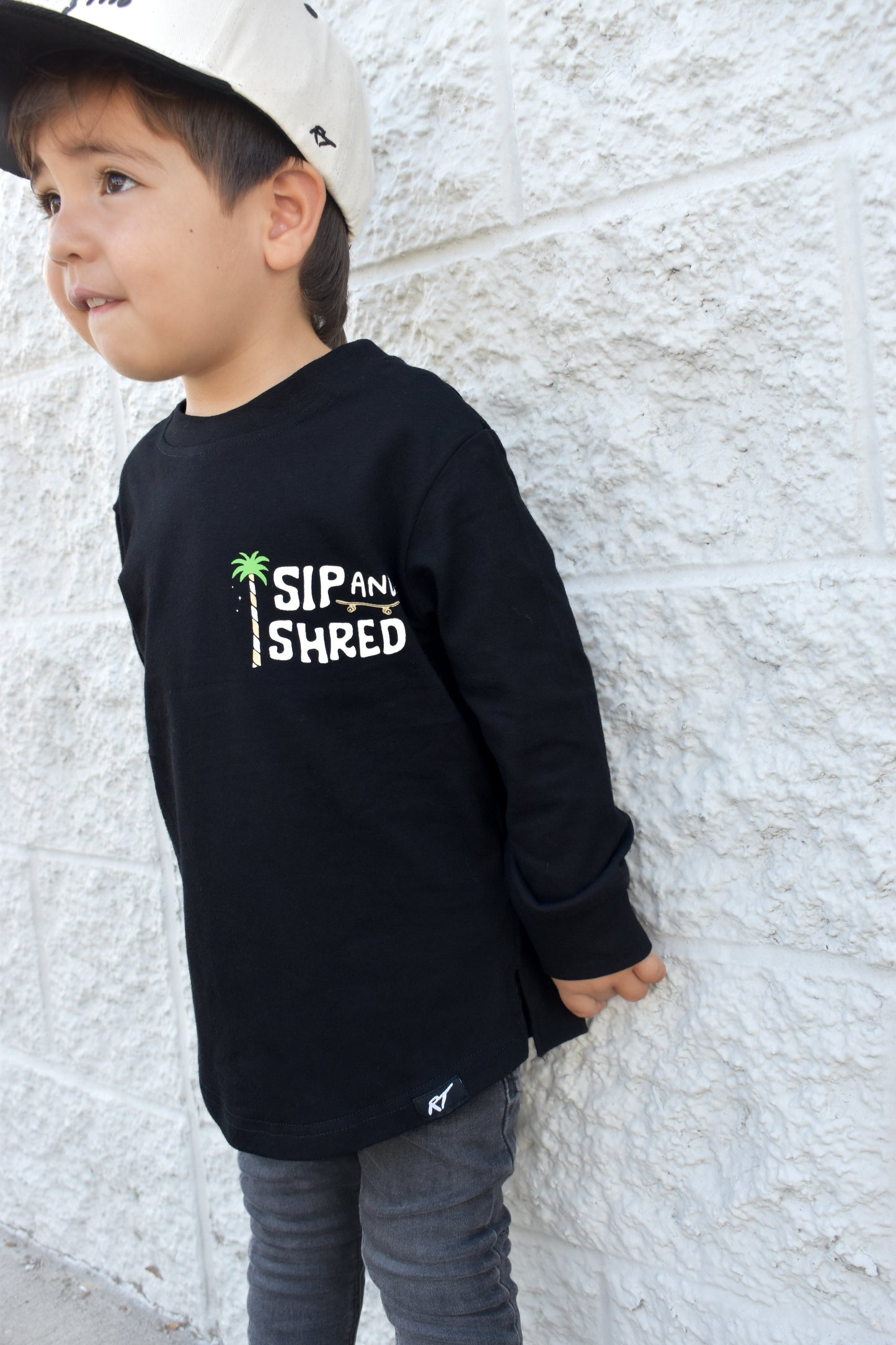 SIP & SHRED LONG SLEEVE TEE
