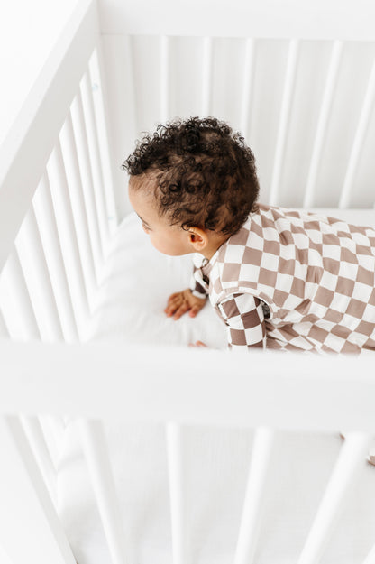 BAMBOO SLEEP BAG -  TAN CHECKERS