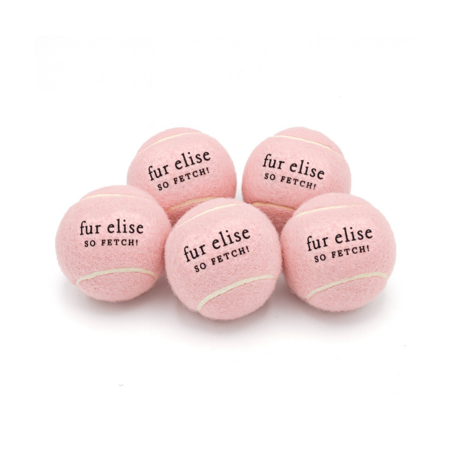 So Fetch! Tennis Ball Pack of 5 - Blush