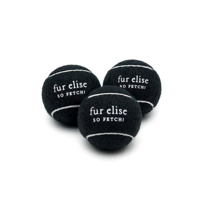 So Fetch! Tennis Ball Pack of 3 - Noire
