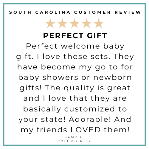 GiftSet: South Carolina Baby Muslin Swaddle Blanket and Burp Cloth/Bib Combo Baby Shower Essential for Newborn
