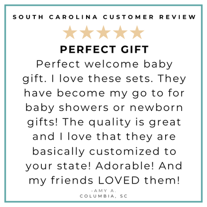 GiftSet: South Carolina Baby Muslin Swaddle Blanket and Burp Cloth/Bib Combo Baby Shower Essential for Newborn