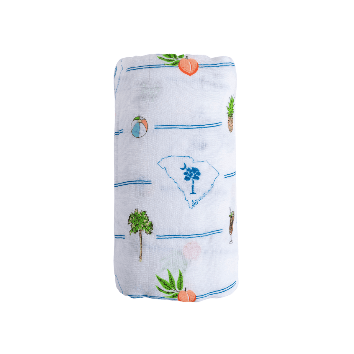 South Carolina Palmetto Moon Newborn Gift Bundle: Swaddle, Bib & Onesie