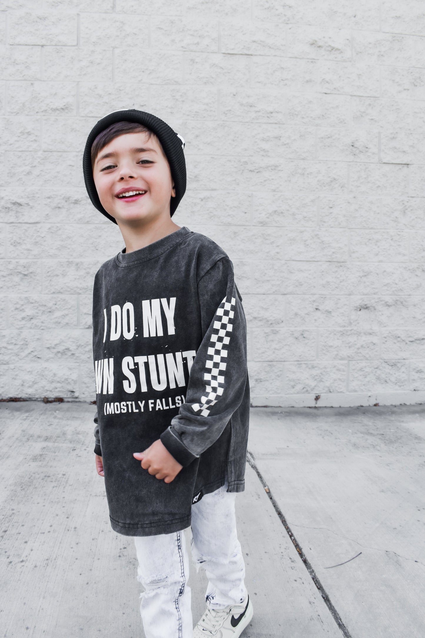 I DO MY OWN STUNTS LONG SLEEVE TEE