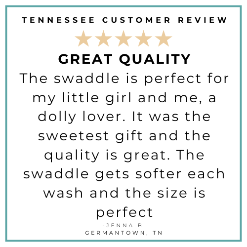 Gift Set: Tennessee Baby Muslin Swaddle Blanket and Burp Cloth/Bib Combo Newborn Essentials for Feeding and Comfort