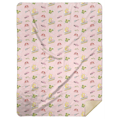 Tennessee (Pink) Plush Throw Blanket 60x80 Cozy Hometown Comfort