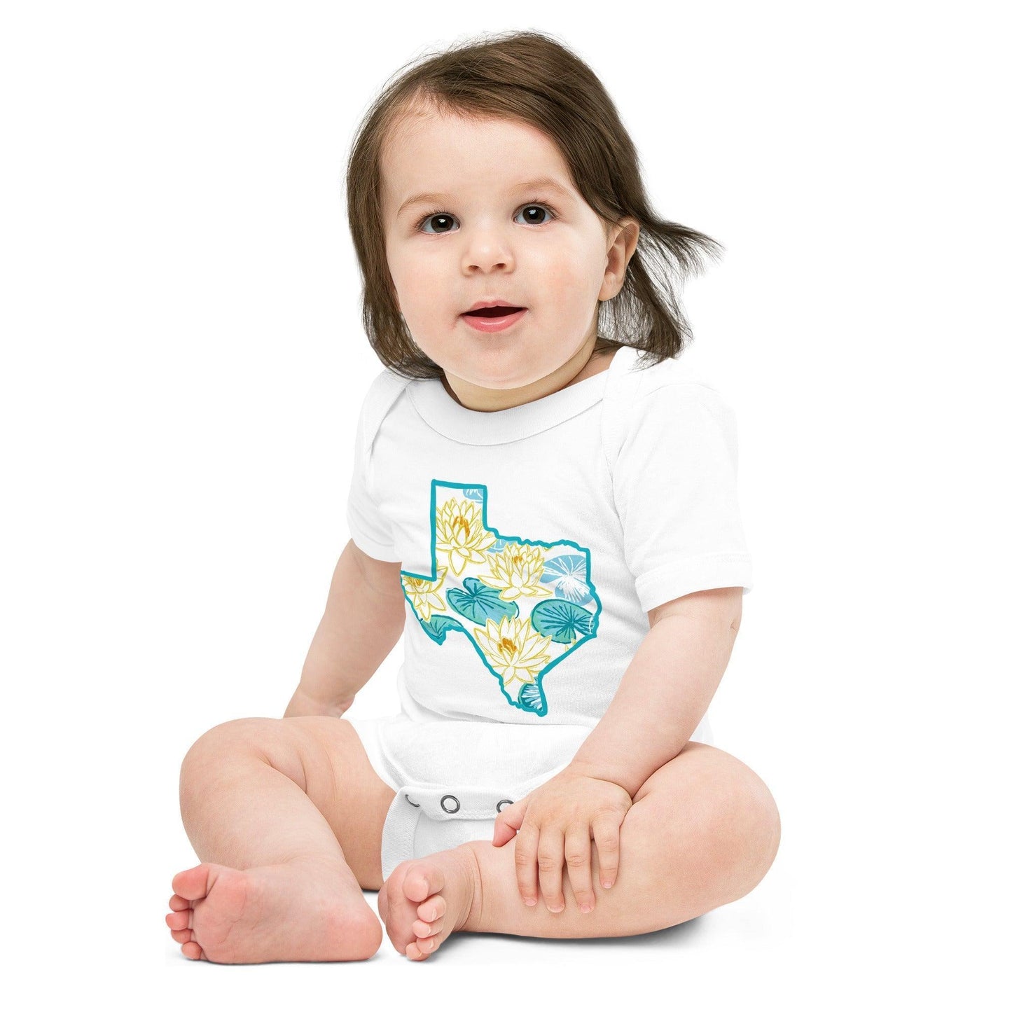 Texas Dawn Baby short sleeve one piece Everyday Newborn Outfit