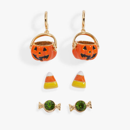 'Trick or Treat' Earring Set of 3