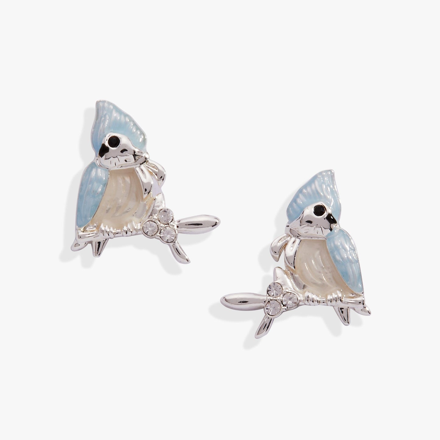 Tufted Titmouse Bird Stud Earrings