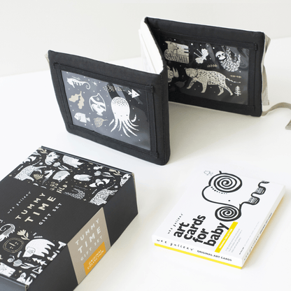 Baby Tummy Time Gallery with Mirror Gift Set